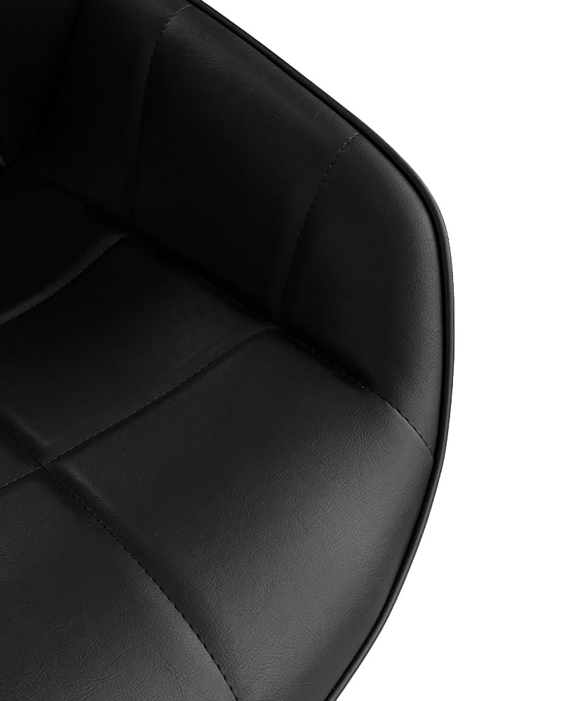 Rosie Black - Black hairdressing chair - Black plate base